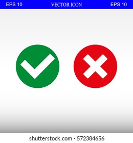 Check mark and Cross Icons