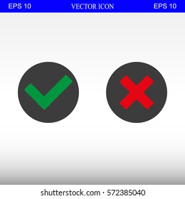 Check mark and Cross Icons