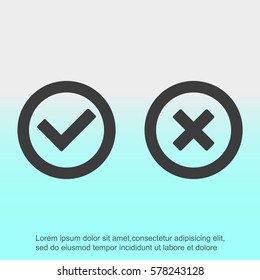 Check mark and Cross Icons