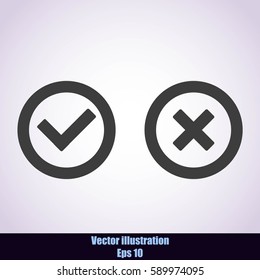 Check mark and Cross Icons