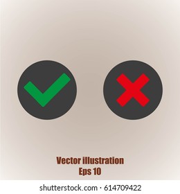 Check mark and Cross Icons