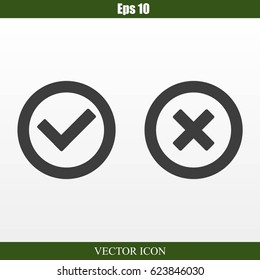 Check mark and Cross Icons