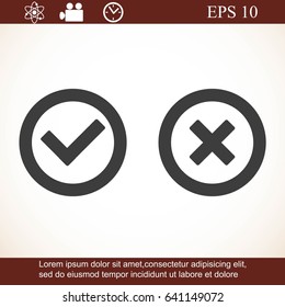 Check mark and Cross Icons