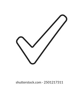 Check mark and cross symbols vector icon