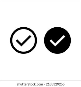 Marcar la marca y el icono cruzado o x en un estilo plano sobre fondo blanco