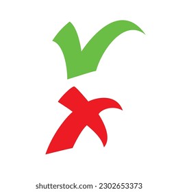 check mark design. vote icon, sign and symbol.