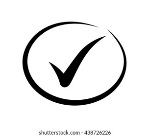 Check mark design. yes concept. vector graphic