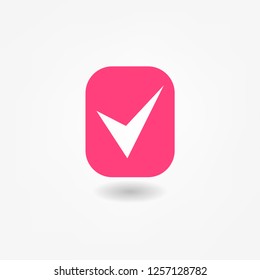 Check mark design,logo template, vector