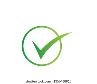 Check mark design,logo template,clean vector - Vector
