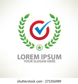 Check mark design,logo template,clean vector