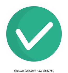 Check mark. Done icon. Vector.