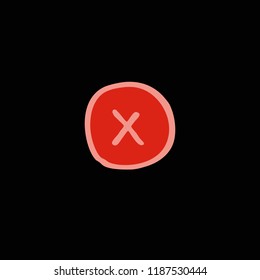 check mark doodle icon
