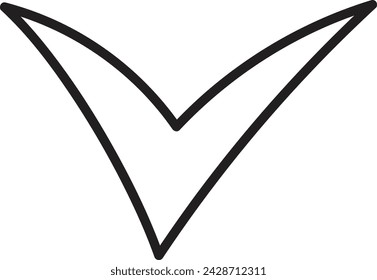 Check Mark Doodle Vector Illustration