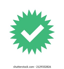 Check mark emphasis icon. Success and authentication. Editable vectors. EPS10.