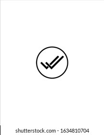 check mark flat design icon,vector best flat illustration design icon.