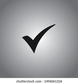 Check mark flat design style EPS 10
