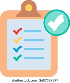 Check Mark Flat Illustration Vector Design