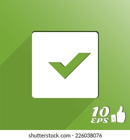 A check mark in the form of buttons. Made in vector