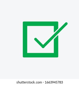Marque los iconos de la línea verde. Ilustración vectorial. - Vector