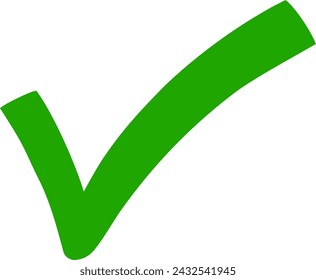 Check - mark, green vector icon
