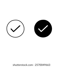 Check mark icon. Check mark.