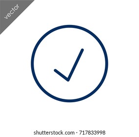 Check Mark Icon Stock Vector Royalty Free Shutterstock