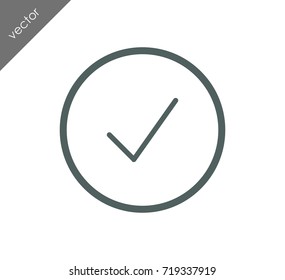 Check Mark Icon Stock Vector Royalty Free Shutterstock