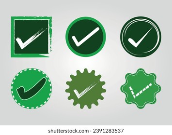 icono de marca de verificación, icono de aprobación