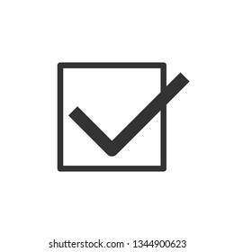 
Check Mark Icon. Approve or Agree Illustration As A Simple Vector Sign and Trendy Symbol for Design and Websites, Presentation or Mobile Application.