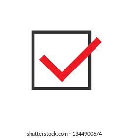 
Check Mark Icon. Approve or Agree Illustration As A Simple Vector Sign and Trendy Symbol for Design and Websites, Presentation or Mobile Application.