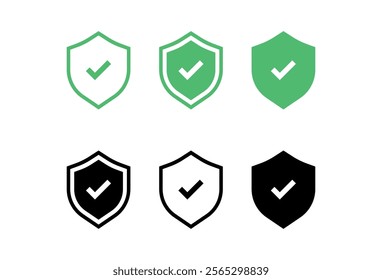 Check mark icon button set. Check box icon with right and wrong buttons and yes or no checkmark icons in green tick box and red cross. Isolated checkmark symbol, right and wrong sign concept.