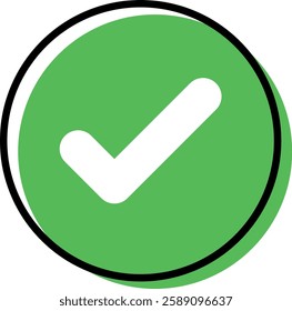 Check mark icon button set. Check box icon with right and wrong buttons and yes or no checkmark icons in green tick box and red cross. Line flat style. Vector illustration. Vector icons