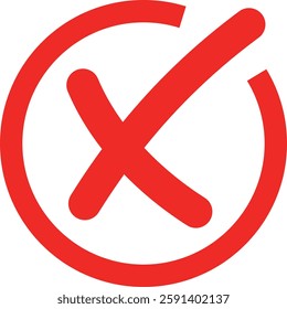 Check mark icon button set. Transparent background. Check box icon with right and wrong buttons and yes or no checkmark icons in green tick box and red cross. Vector illustration
