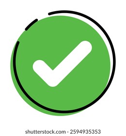 check mark icon button set. vector icons set. check box icon with right and wrong buttons and yes or no checkmark icons in green tick box and red cross. vector illustration