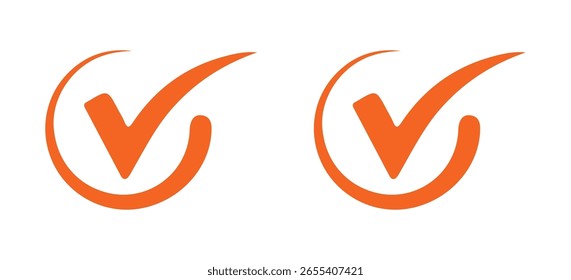 marca de seleção ícone botão conjunto. símbolo de caixa de seleção sinal. marca de seleção caixa quadrado quadro. vetor ilustração eps 10