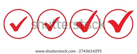 Check mark icon button set. Check box icon with right.  Check mark icon vector design.