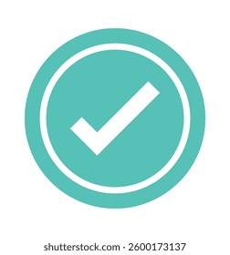 
Check mark icon button . Simple checkmark in a box set with different line width. Correct, approved symbol. Vector icons in flat style.