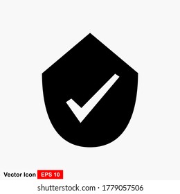 Check Mark icon. Checklist icon vector isolated.