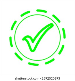 check mark icon. Checkmark and confirm. Check mark for approval, voting, confirmation, choice. Vector illustration.