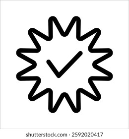 check mark icon. Checkmark and confirm. Check mark for approval, voting, confirmation, choice. Vector illustration.