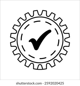 check mark icon. Checkmark and confirm. Check mark for approval, voting, confirmation, choice. Vector illustration.
