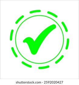 check mark icon. Checkmark and confirm. Check mark for approval, voting, confirmation, choice. Vector illustration.