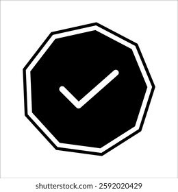 check mark icon. Checkmark and confirm. Check mark for approval, voting, confirmation, choice. Vector illustration.