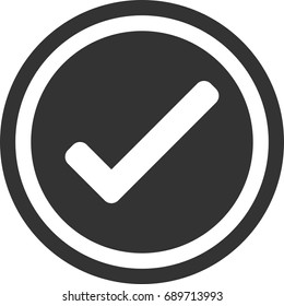 Check mark icon , circle sign design