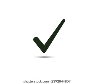 Check mark icon. Collection of vector symbol on white background. Vector illustration.