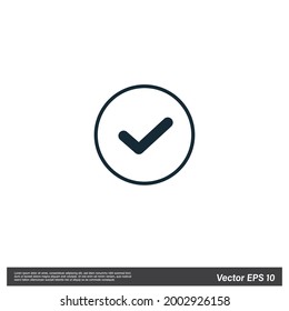 marca de verificación concepto de logotipo de compañía de iconos, elemento de diseño sencillo de ilustración de letra V