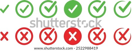 Check mark icon. Correct vote choise isolated symbol. Vector Illustration. Check mark vector icon. Checkmark Illustration. Vector symbols set ,green checkmark isolated on white background.