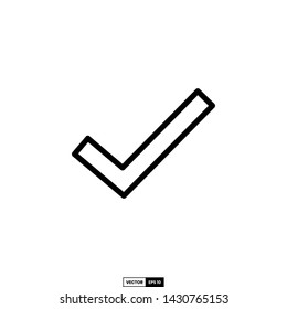 Check mark icon, design inspiration vector template for web design or mobile app