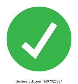 Check Mark Icon Design, Ok Tick Choice Correct Approved Choose Vote Positive And Web Theme Vector Illustration