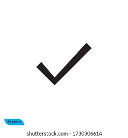 check mark icon design vector template